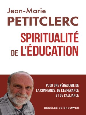 cover image of Spiritualité de l'éducation